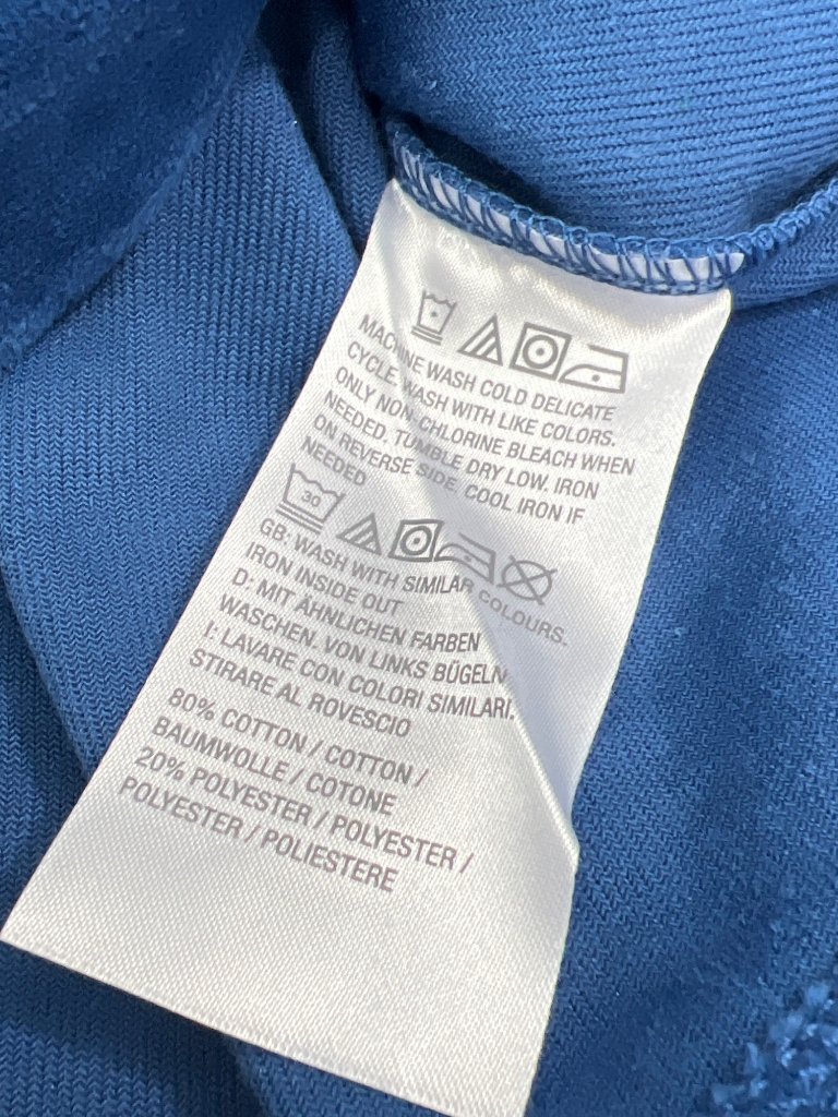 Denim And Co Tunic Xs Regular Velour Split Banded V Neck Hi Low Cobalt Blue New — image 5 of 7
